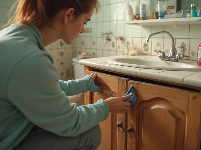 Что делать, если мебель для ванной разбухла от воды