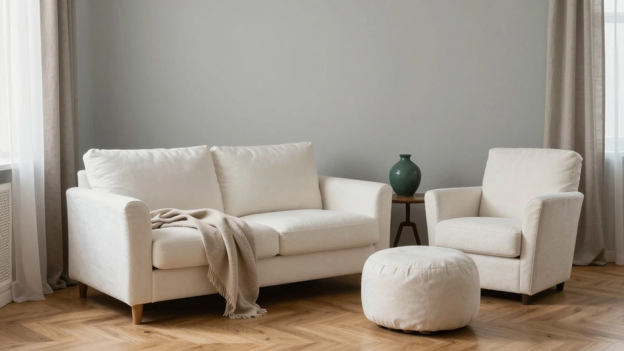 Какого цвета должны быть стены, если мебель белая: практичные решения для гостиной